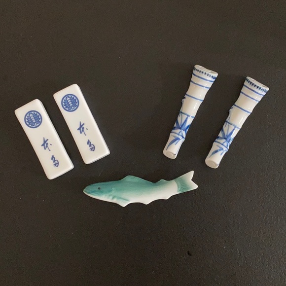 Vintage Inagiku Japanese Restaurant Hashioki Plus Four Other Vintage Hashioki - Picture 2 of 9